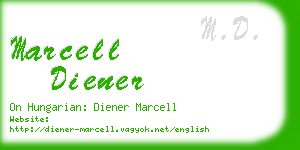 marcell diener business card